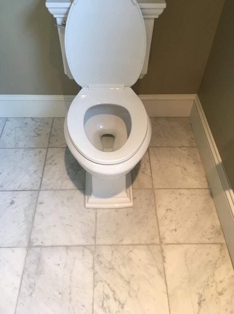 bathroom tile and grout cleaning and stain removal - after image