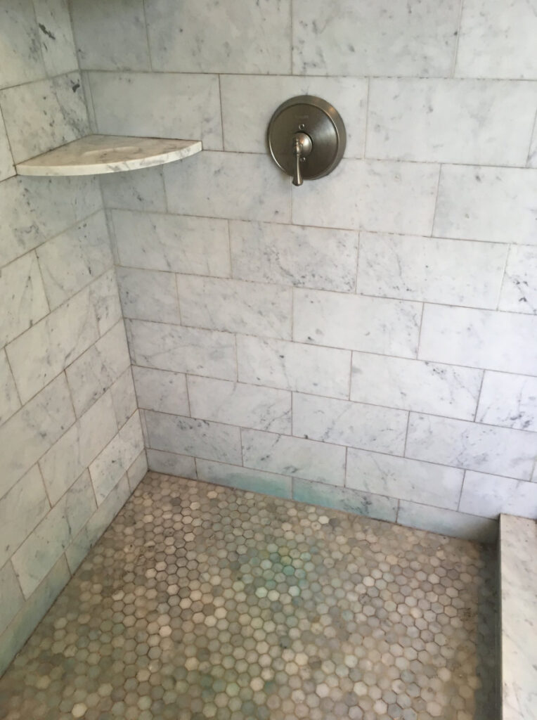 Marble tile & Grout Cleaning Falmouth, ME - before image