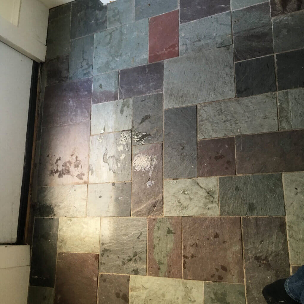 stained-slate-floor